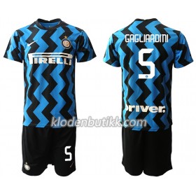 Inter Milan Roberto Gagliardini 5 Barn Hjemmedraktsett 2020-2021 Kortermet (+ Korte bukser)